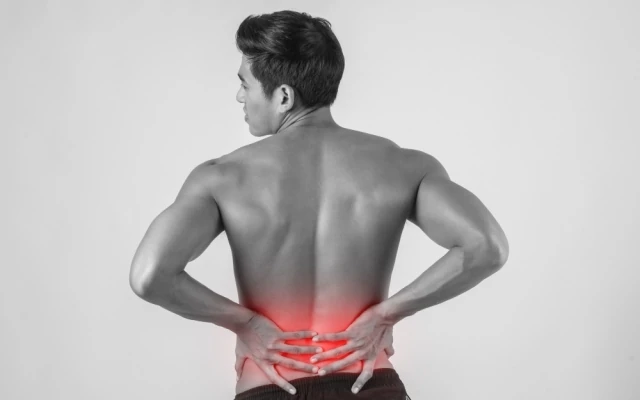 L5-S1 disc bulge treatment for person with lower back pain and nerve irritation.